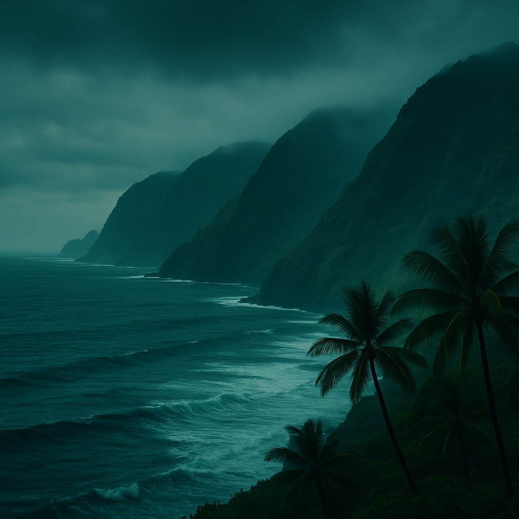 Hawaiian coastline